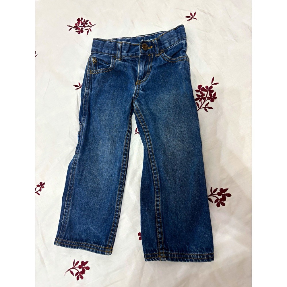 Carters 2T Denim Carpenter Jeans Blue Toddler Unisex Utility Pants